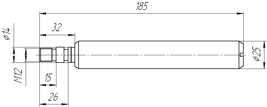 Плунжер АСК 1.1ПТ25.D1–L185НЖ